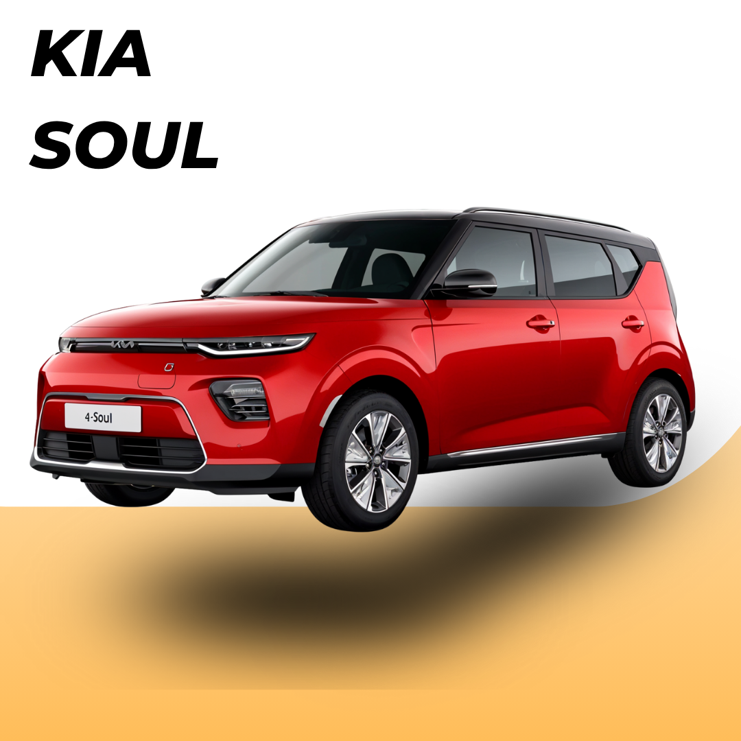 Red Kia Soul, rent a versatile SUV in Curaçao with experience car rental company