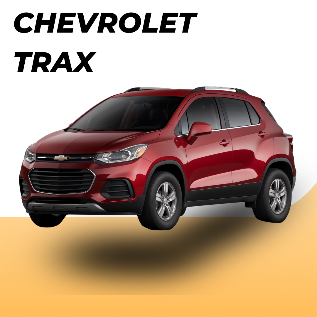 Red Chevrolet Trax compact SUV for rent in Curaçao, stylish and versatile rental car by 2rentcuracao, perfect for exploring the island